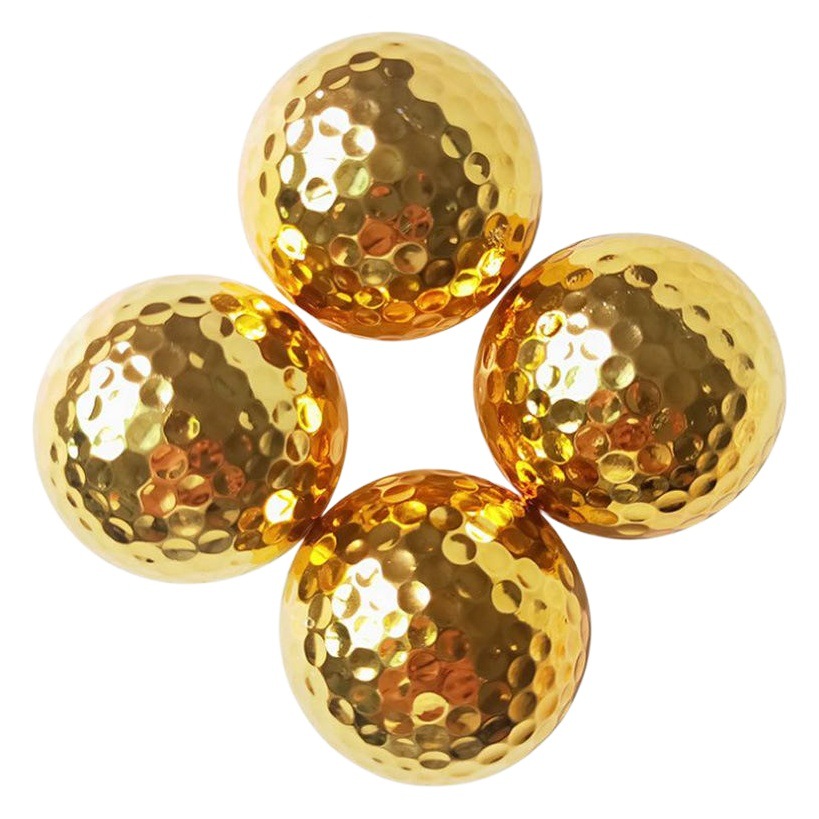 Bola de galvanoplastia de golf Bola chapada en oro Bola de plata regalo de golf ventas directas de la fábrica