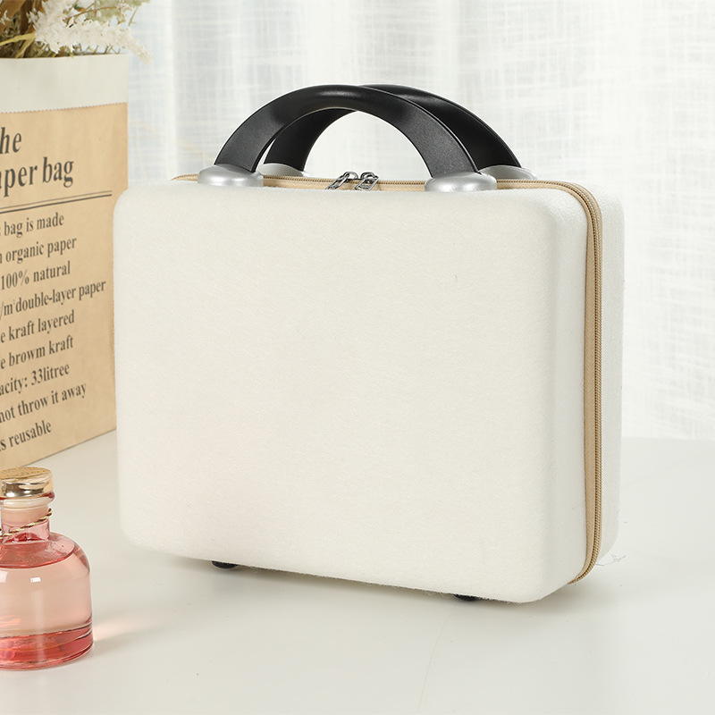 Felt maleta bolsas de fieltro caja de regalo 14 pulgadas caja de maquillaje caja de regalo DIY creativa