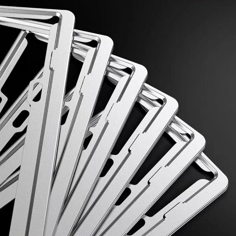 廠家直供鋁合金車牌架氧化號牌框牌照架批發拍照框改裝用品