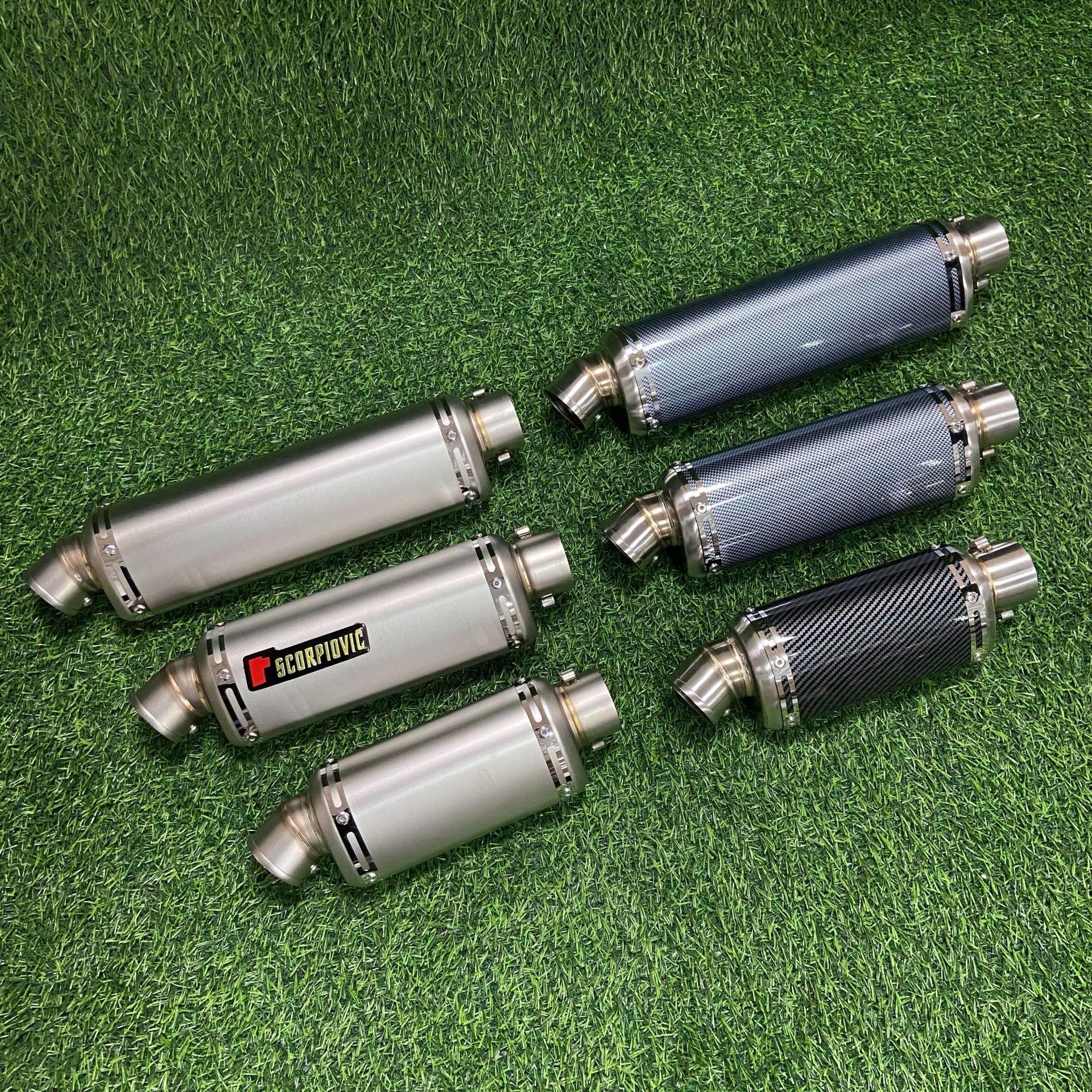 Motorcycle Exhaust Pipe T98 Tail Section ZX4R CBR400 NINJA 400 250RR RC390 GSX250R