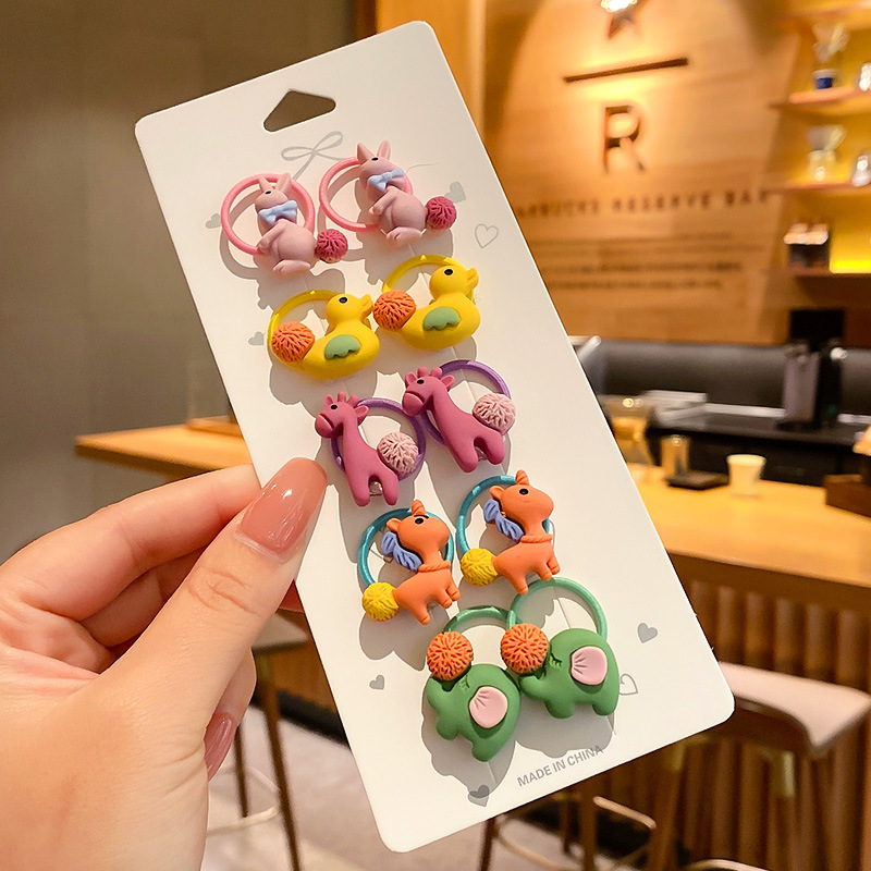 La cuerda del lazo del pelo del bebé la banda del pelo del pulgar de los niños tocado cuerda del pelo del bebé la niña no duele los accesorios del pelo de las muchachas de la banda de goma del pelo