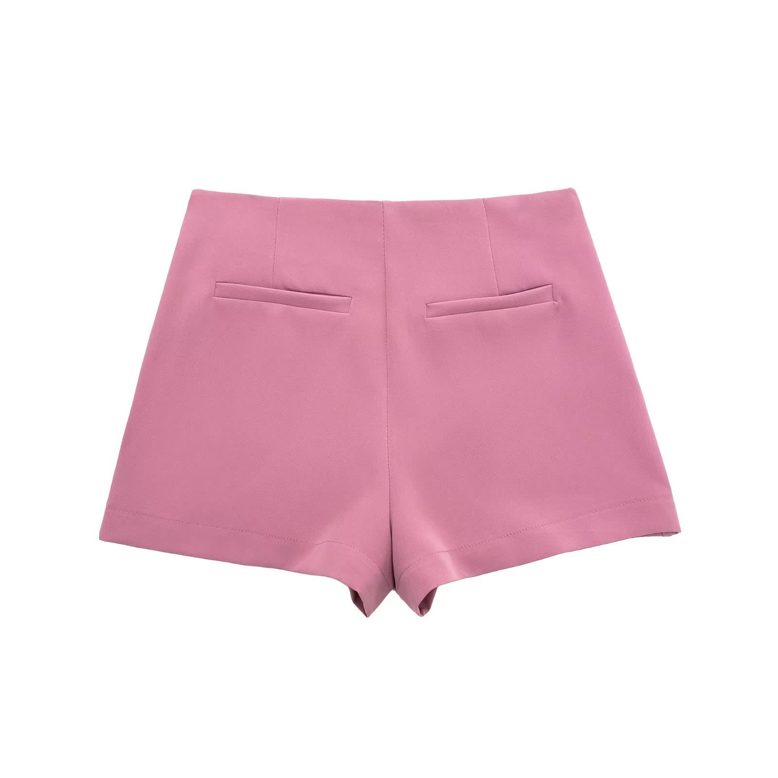 Women's Skirt Shorts High Waist Solid Colour Slit Versatile Style_voghion.com