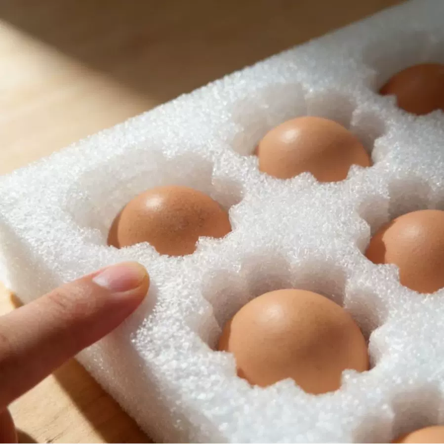 30 枚大号珍珠棉鸡蛋托防震防摔快递箱专用食品级鸡蛋包装厂家直