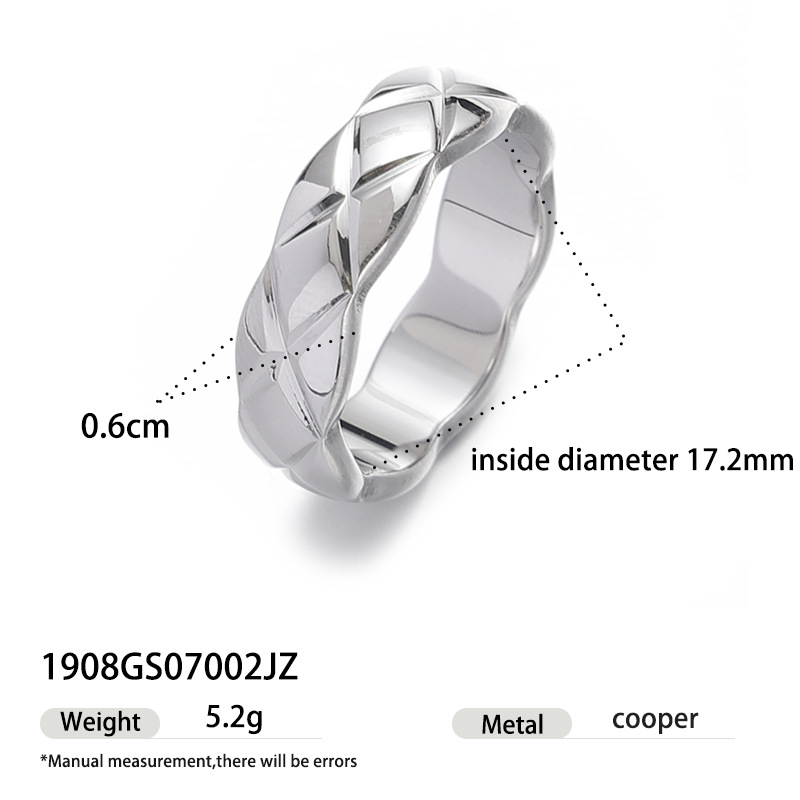 Anillo de oro de acero inoxidable de alta calidad, anillo de acero de titanio no se desvanece, joyas de mujer