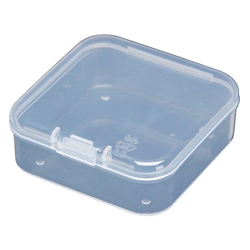 Caja de piezas caja de accesorios caja de organización caja de almacenamiento tornillo caja pequeña caja de plástico cuadrada A55 caja transparente caja de muestra