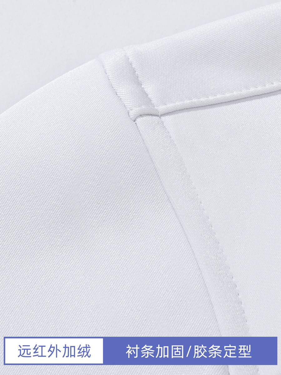 Camisas cálidas de terciopelo compuesto para hombres de manga larga otoño y invierno 2025 nuevo estilo de negocios casual sin escaldar camisa gruesa interior