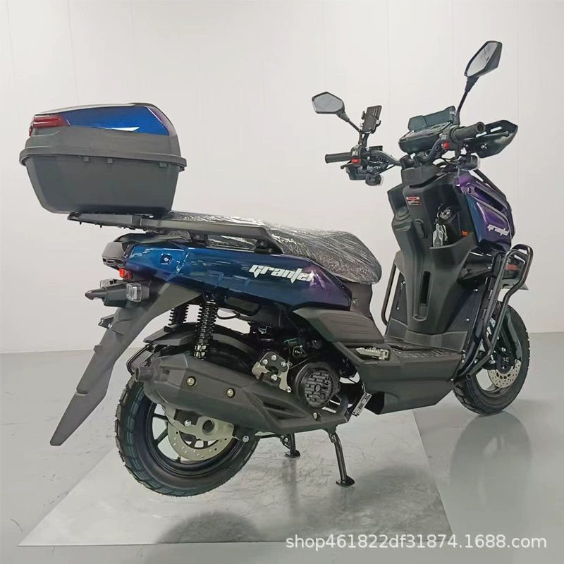 Танк третьего поколения 150cc для взрослых на бензиновом двигателе, двухколесный мотоцикл, двухместный с ассистентом