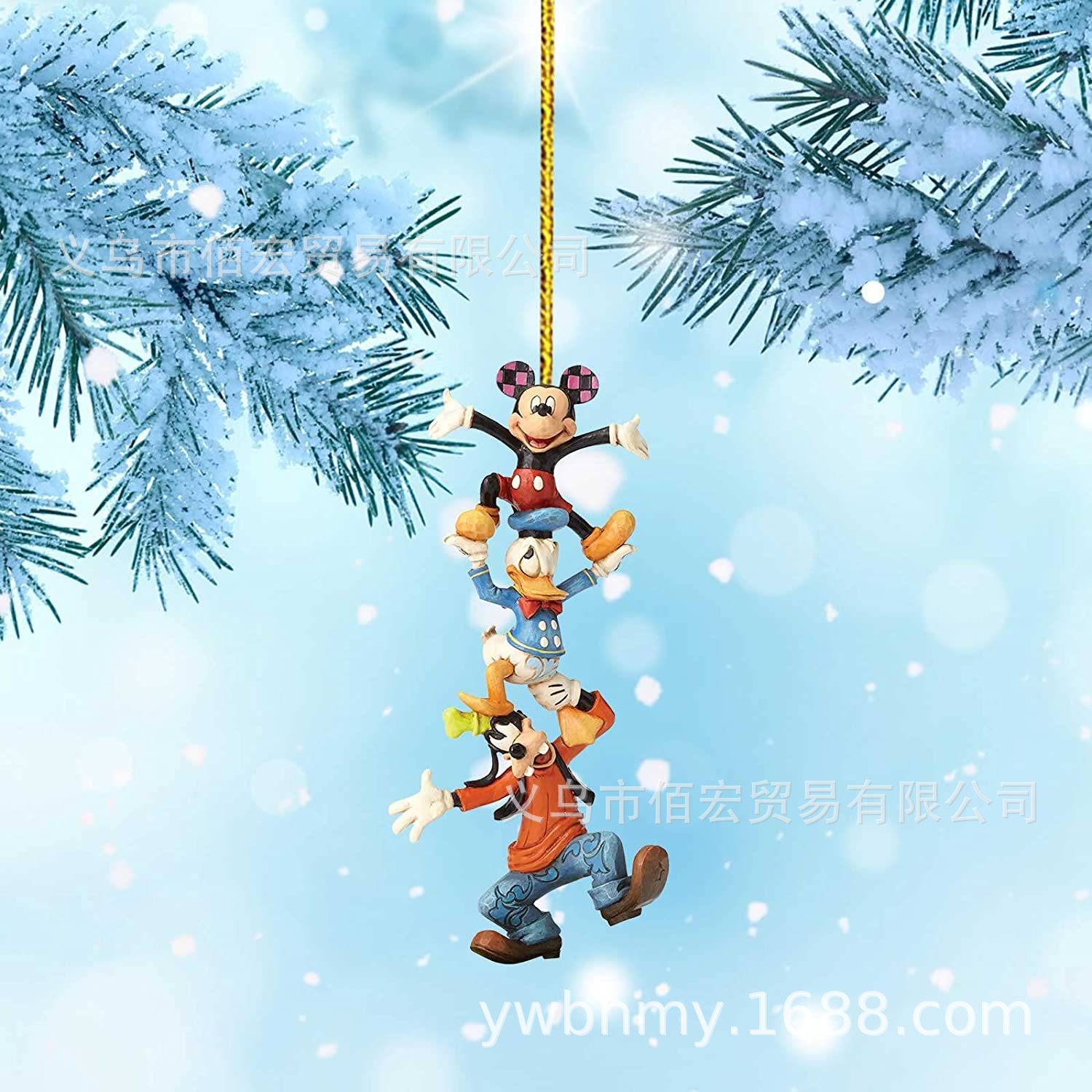 2022-23 nuevo acrílico de dibujos animados árbol de Navidad decoración colgante Navidad casa coche mochila colgante regalo