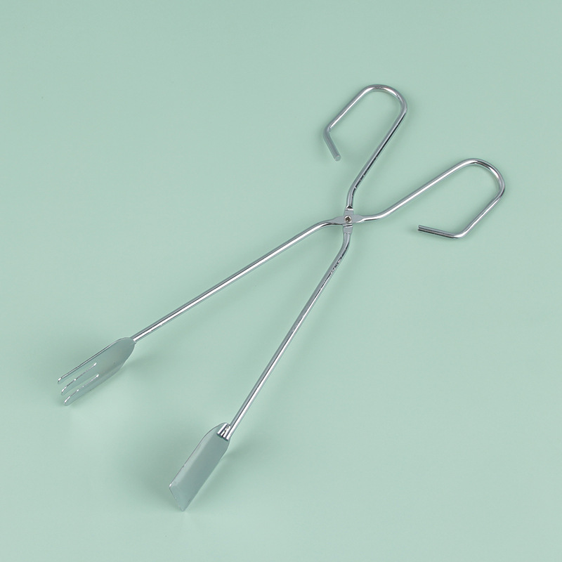 鍍烙碳夾木炭夾燒烤木炭鉗子夾子燒烤工具家用食品夾食品鉗子