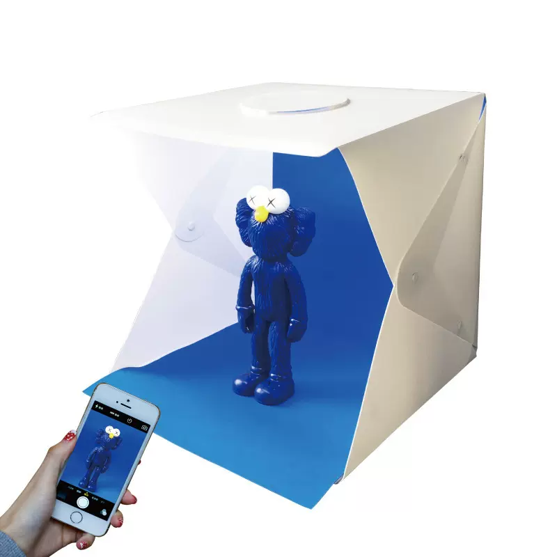 40cm摄影棚折叠便携产品拍摄纽扣柔光补光灯箱LED迷你摄影灯箱