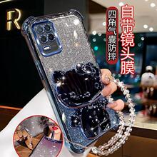 适用realme真我V60手机壳realme8镜头全包KT镜子支架RealmeNOTE80