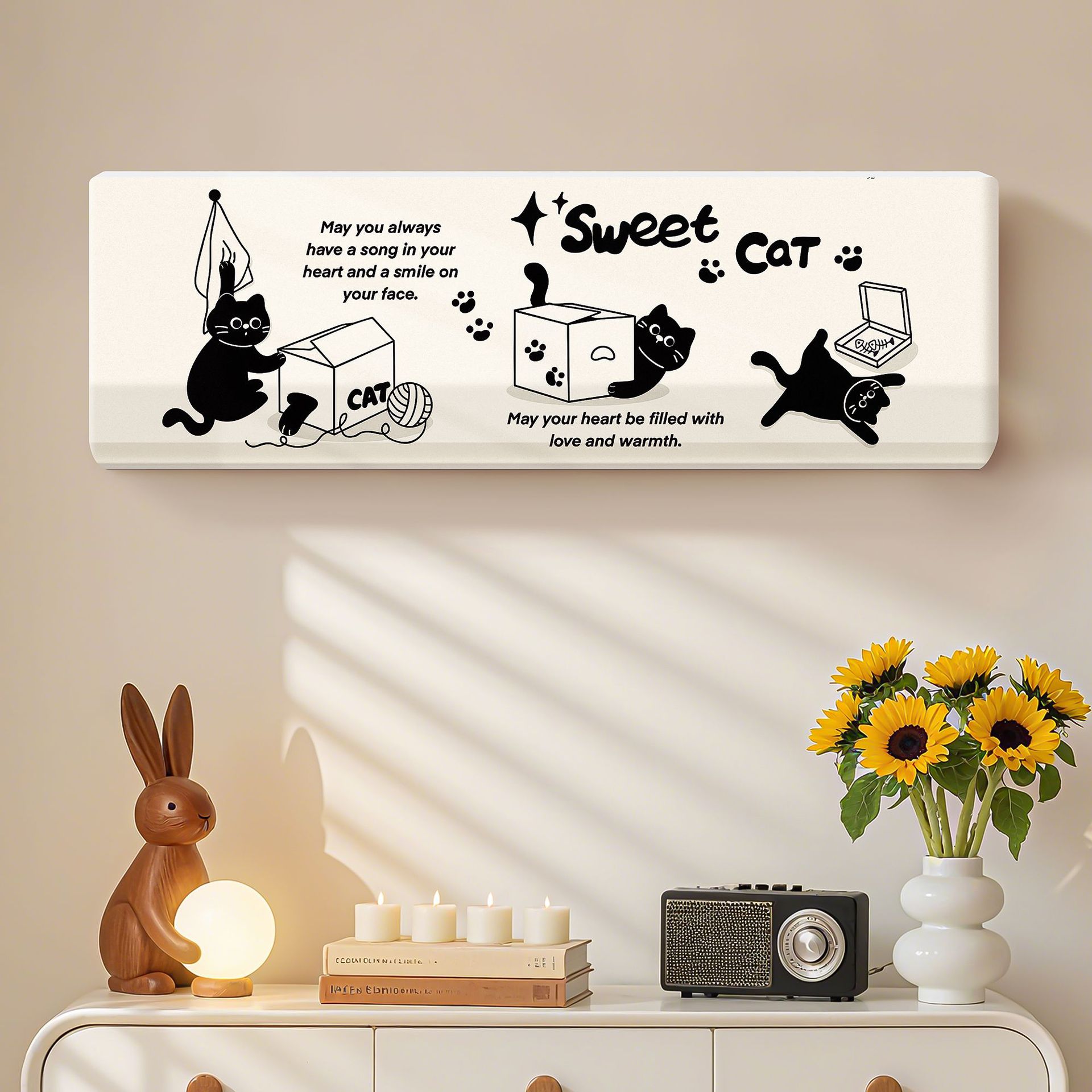 2025 nuevo aire acondicionado cubierta de polvo todo incluido tela elástica colgante cubierta de protección general de alta inducción cubierta de aire acondicionado