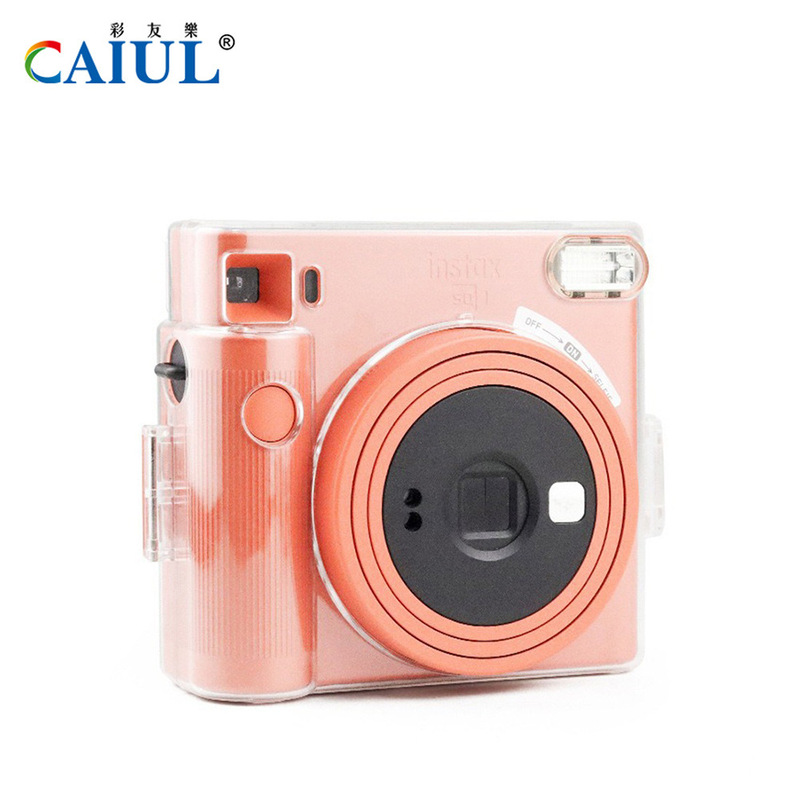 Suitable for Fuji Instax Sq1 Camera Crystal Case, Transparent Anti-Scratch and Drop-Proof Portable Instant Camera Protective Case, Cordless