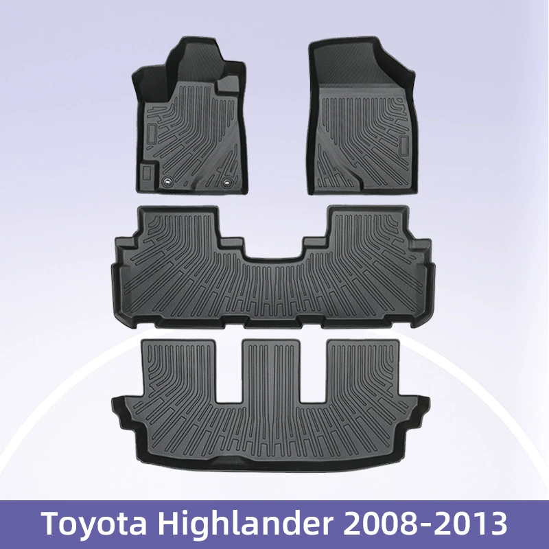 Для TOYOTA Highlander Топливо 2008-2013 3D 24/7 Материал TPE Автомобильные ножные коврики