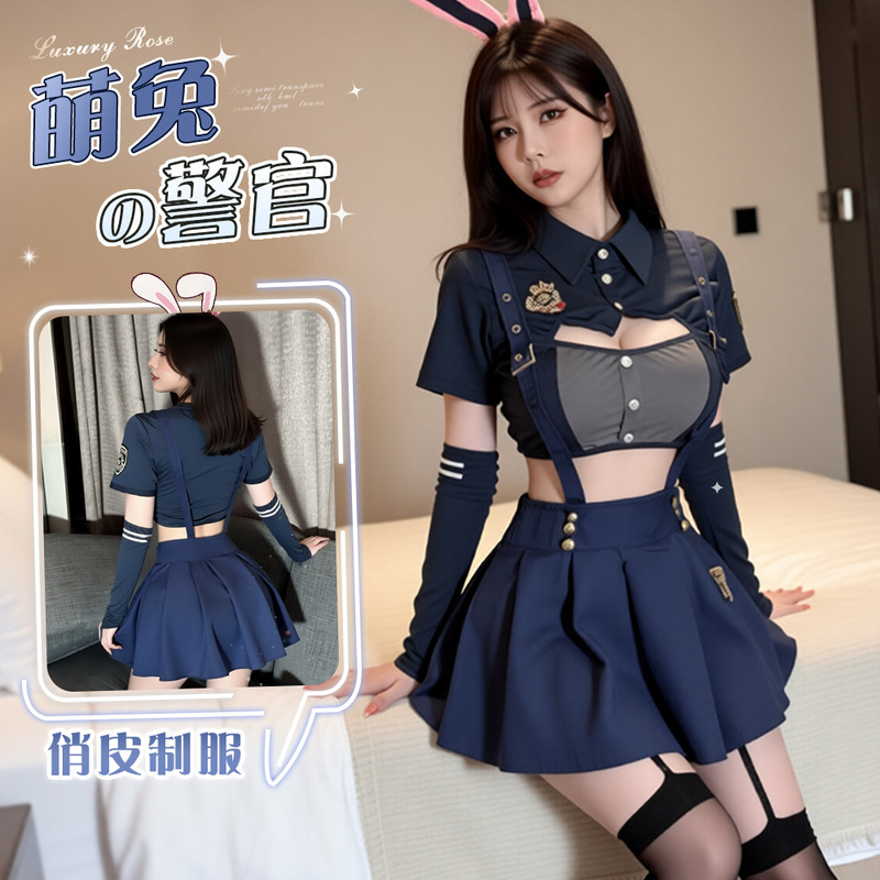 Nighttime Sensual Lingerie Role Play Judy Rabbit Police Officer Playful Girl Uniform Zootopia Set Nighttime Sensual Lingerie Role Play Judy Rabbit Police Officer Playful Girl Uniform Zootopia Set