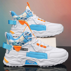 Cross-border live broadcast delivery of national fashion high-top men's shoes spring sports and leisure novice sports students student running dad shoes