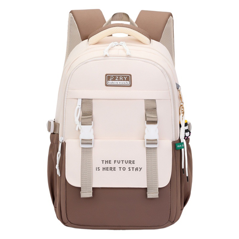 Nueva mochila femenina estudiante de escuela primaria mochila de Grado tres a seis de gran capacidad niños y niñas ligera reducción de carga mochila de protección de la columna vertebral