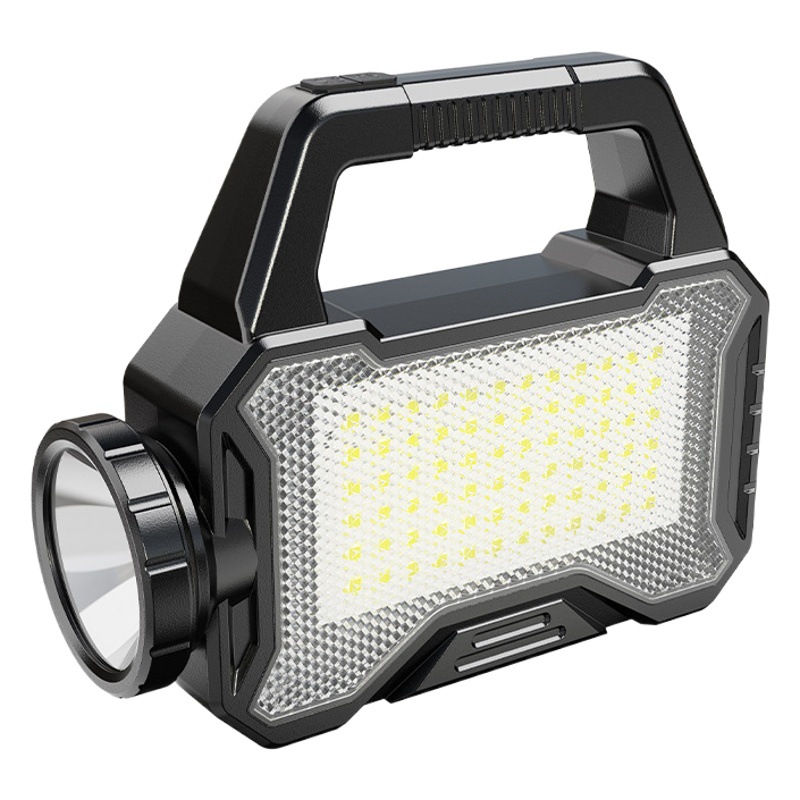 Transfronteriza caliente lámpara portátil solar proyector de largo alcance reflector resistencia reflector lámpara lateral al aire libre camping lámpara portátil