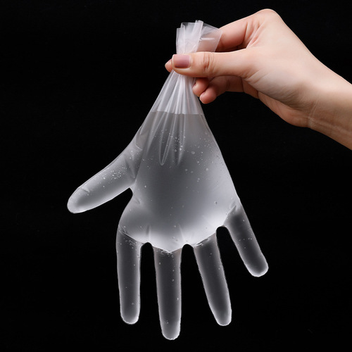 Disposable TPE gloves wholesale 100 pieces thick durable food grade catering kitchen protection baking rubber gloves