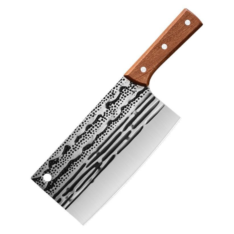 1.8 노란색 나무 손잡이 풍경 패턴 슬라이스 나이프