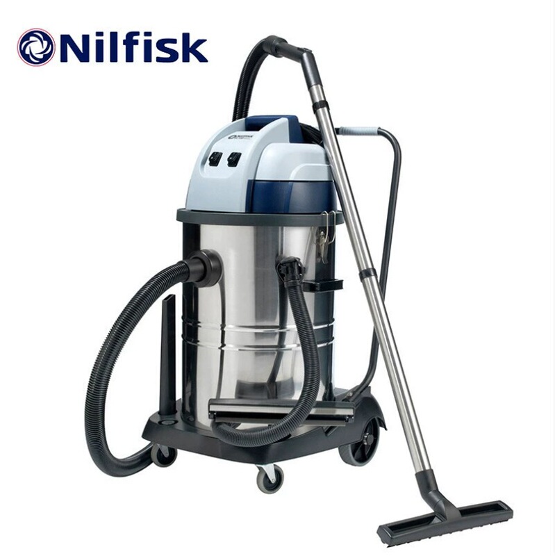NILFISK VL100-75 リットル真空吸水機乾湿両用工場ホテルハイパワー掃除機|undefined