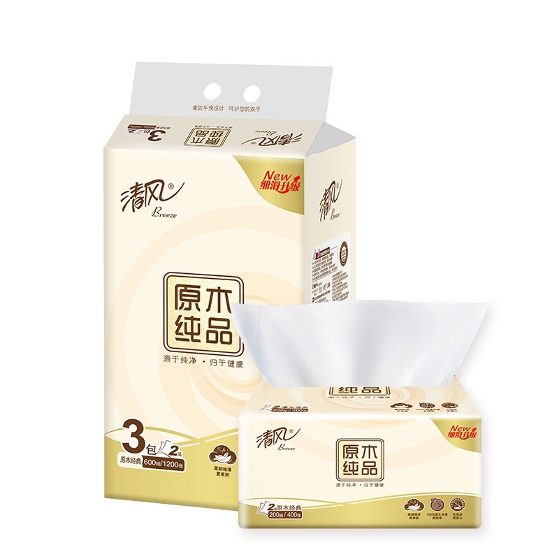 清風抽紙原木2層餐巾紙1080抽柔軟衛生紙巾 S碼面巾紙批發麵巾紙