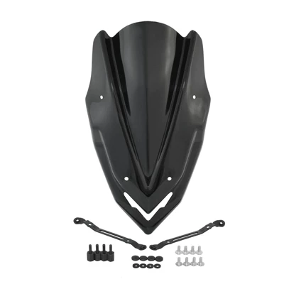 Motorcycle front windshield 2017-2019 Modified Motorcycle Height-Increasing - style-2-smoked-black
