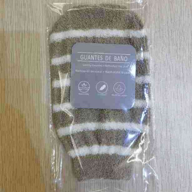 En stock Cáñamo guantes de baño Toalla de baño frotar mochila guantes de lavado de dedos cepillo de baño cubierta de barro frotar Toalla de la espalda