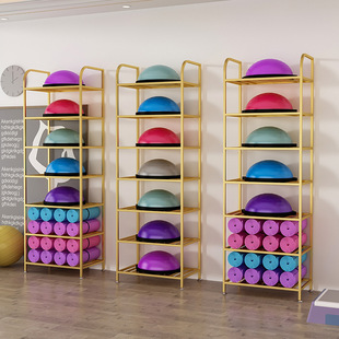 New Multi-Layer Wave Speed Ball Storage Rack Yoga Mat Storage Rack Yoga Ball Semi-Circular Ball Rack Balance Ball Display Rack