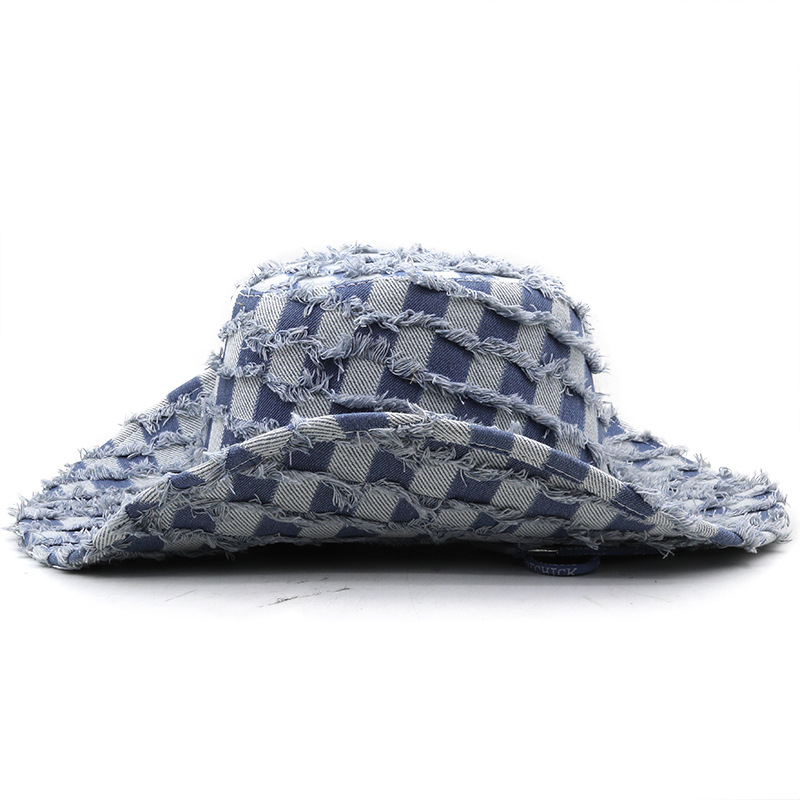 Women's Casual Plaid Wide Eaves Fedora Hat display picture 2