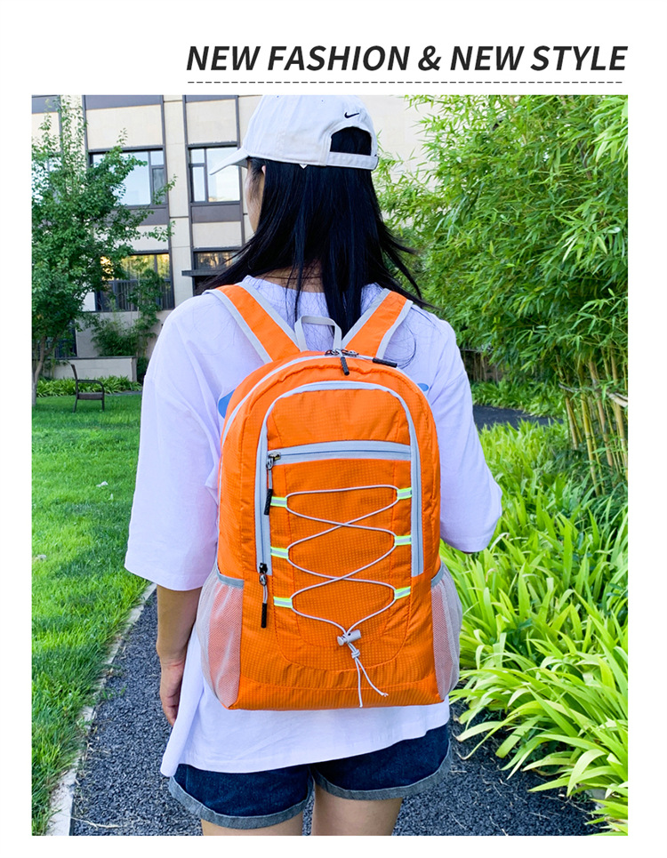 Double Shoulder Straps Strap Type Functional Backpack Bags Type Fashion Solid Color Pillow Shape Zipper Functional Backpack