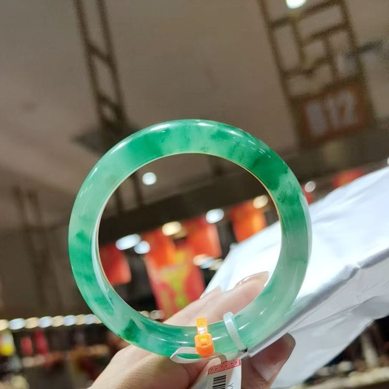 アフリカ翠玉工芸品卸売り氷種漂緑花天然色アフリカ翠ブレスレット源工場供給源|undefined