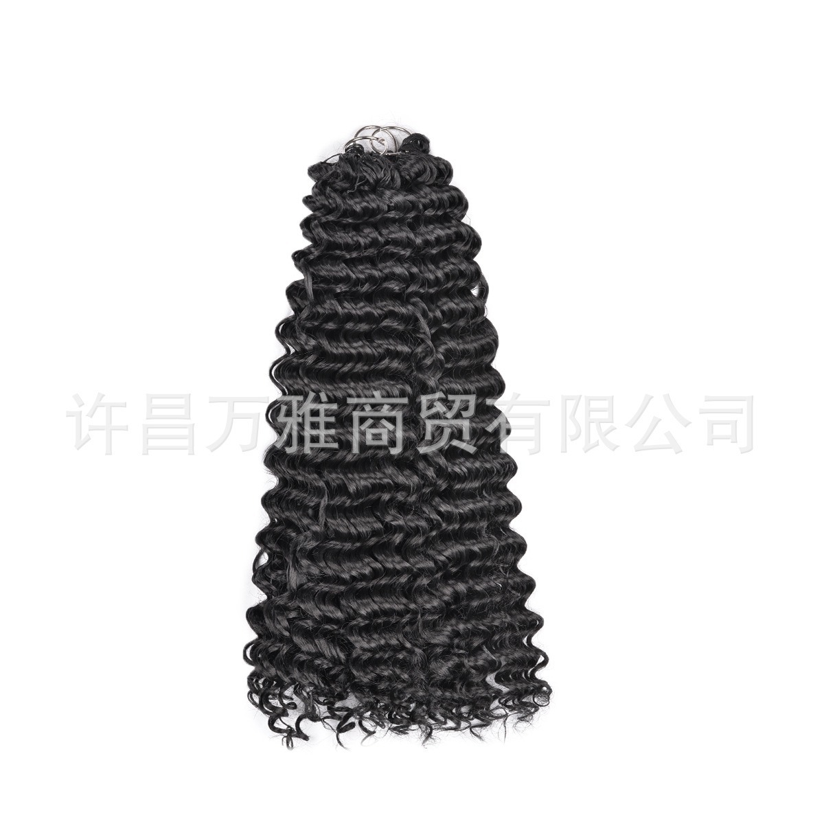 Crochet Synthetic Deep Curly Feather Extensiones de cabello