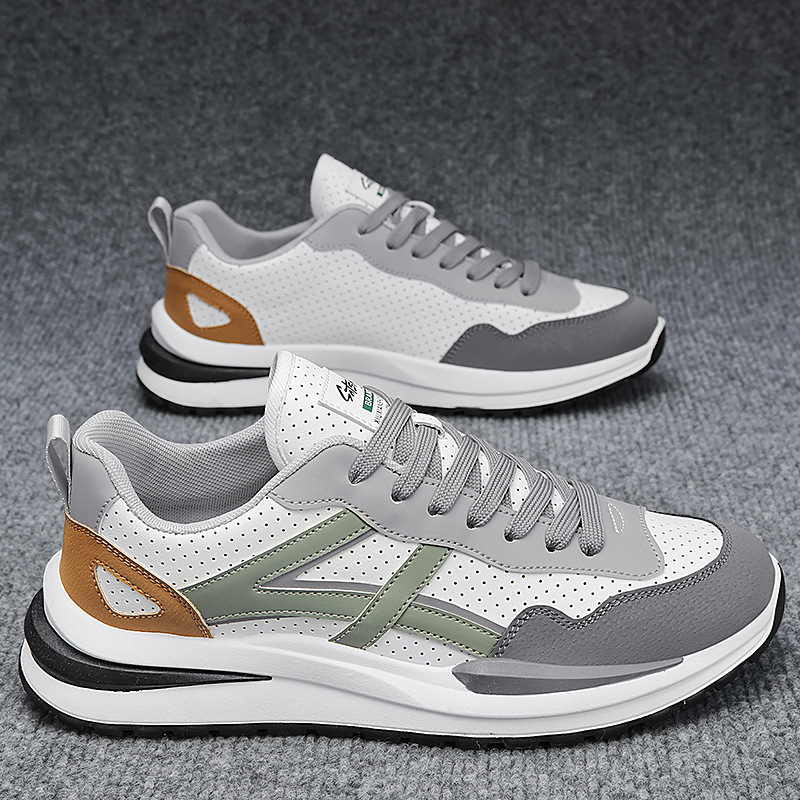 2024 Summer New Men's Sneakers - Sporty, Casual, Fashionable, Comfortable Inner, Breathable, Deodorant, Durable, Non-slip Soft Sole