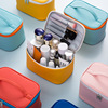The new Korean PU portable Cosmetic Portable travel Wash bag Cosmetics Storage bag Lipstick Storage bag customized