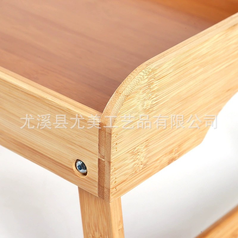 Cama de bambú portátil Tablet computadora escritorio artístico ins madera maciza mesa de desayuno plegable mesa pequeña mesa de estudio