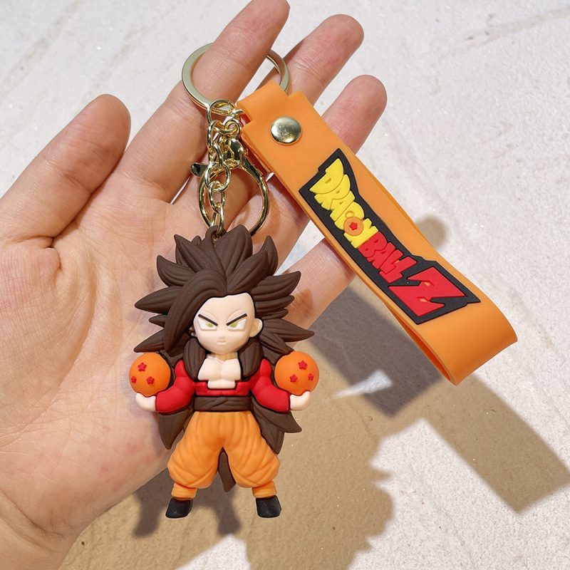 2024新しいドラゴンボールのキーホルダーのストラップのアニメの自動車のカバンは子供のプレゼントの漫画の孫悟空を飾ります。|undefined