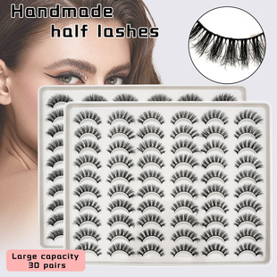 30 pairs of fluffy fried cross-border false eyelashes 3D5d thick European and American foreign trade Amazon wholesale eye hair