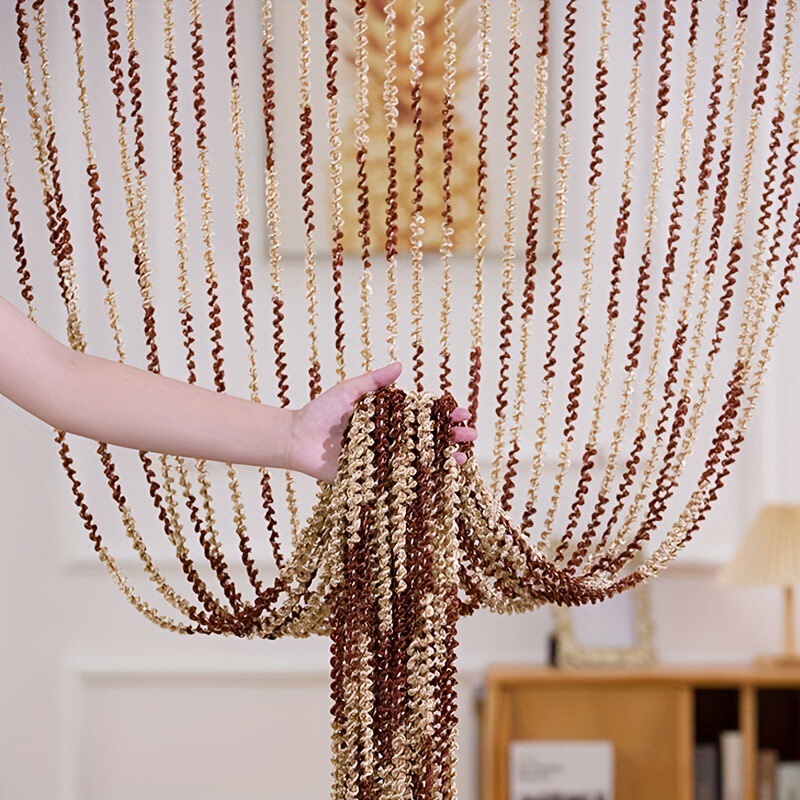 Bohemian Fancy Threaded Curtain 1*2m Home Decoration Tassel Thread Curtain Partition Exhibition Hall Living Room Door Curtain Curtain