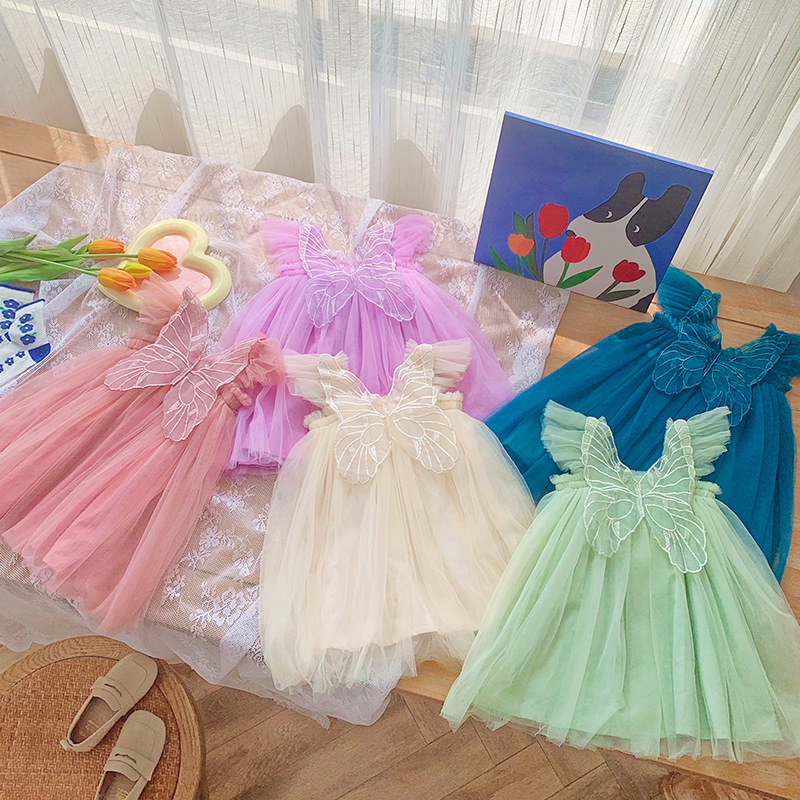 Princess Butterfly Spandex Girls Dresses display picture 6
