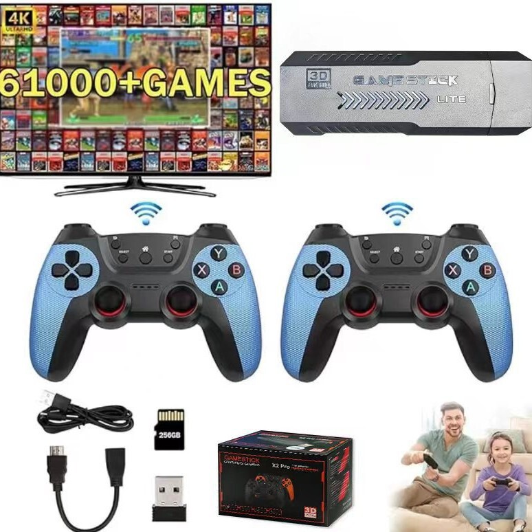 Cross-Border Game Console X2Blue Family 3D Game 2.4g Wireless Retro HDMI Tv Psp Home Game Console