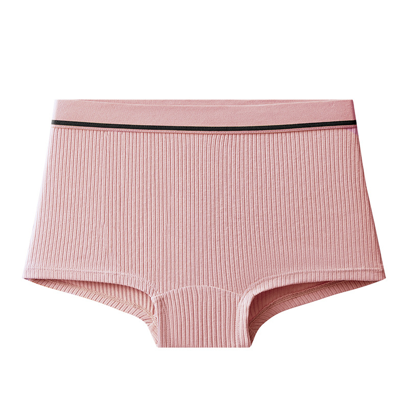 Pantalones de ángulo plano transfronterizas de algodón femenino, pantalones de algodón de rosca de algodón, pantalones de moda confortable para la piel, pantalones de cadera al por mayor