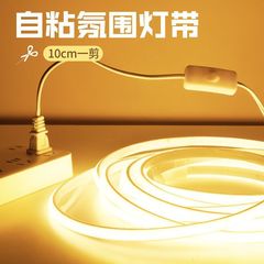 氛围灯带led灯条床头悬空电视柜装饰床边氛围灯cob220插电带开关