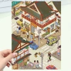 Streets and alleys-4pcs-large size