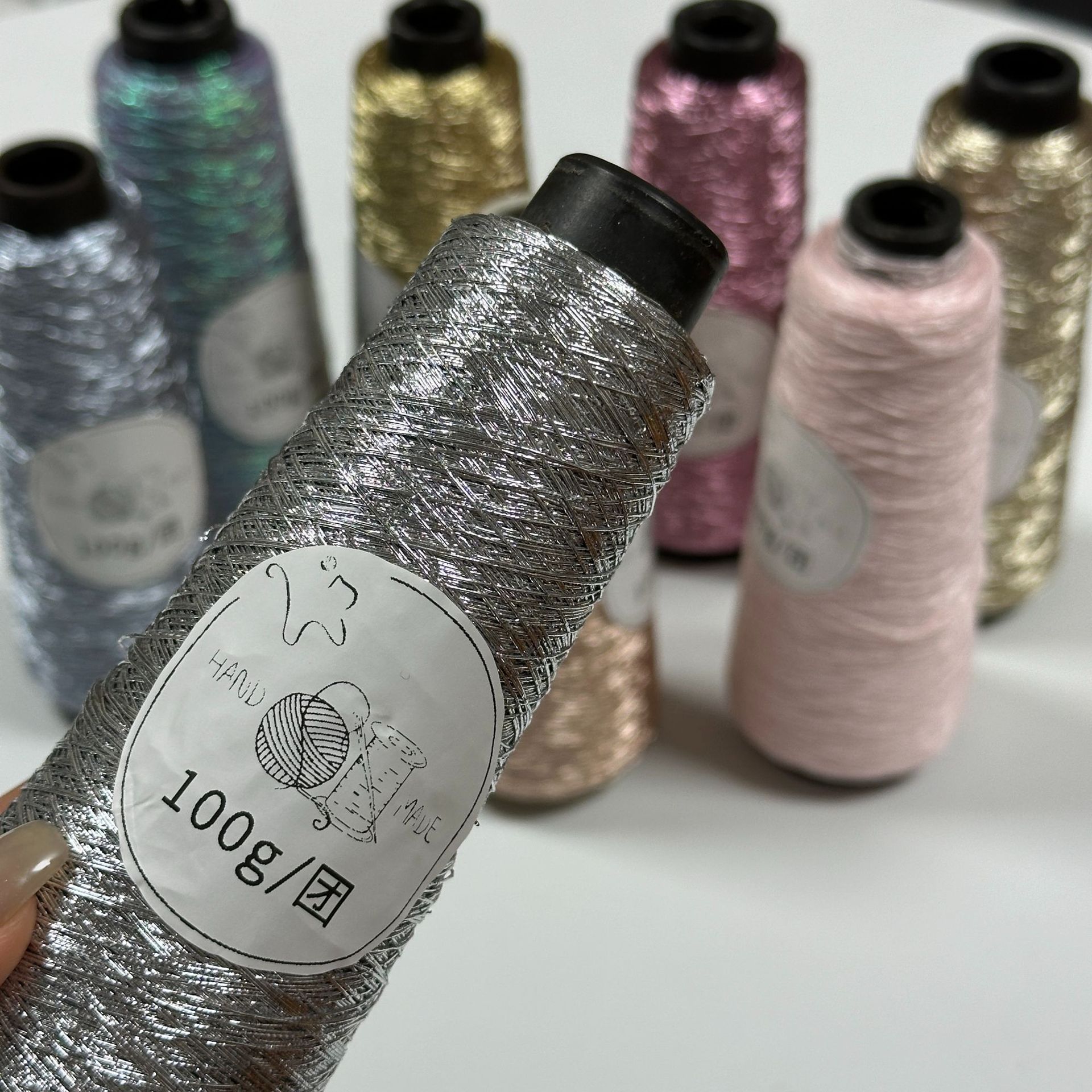 Summer Broken Silver Small Silver Wrapped fever Gold and Silver Wire Yarn Core-spun Wire Sparkling Steel Wire Ball Wire Hand-woven diy