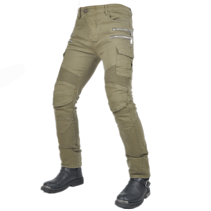 2024 nuevos jeans de motociclismo pantalones de carreras correa de cremallera de motociclismo anticaída pantalones de caballero