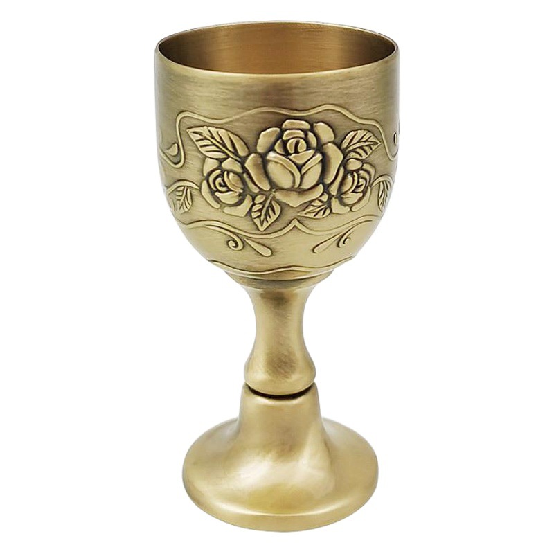 Comercio al por mayor antiguo copa de boda copa de vino blanco creativo bronce estaño artículos espíritus vino conjunto hogar una o dos tazas