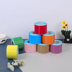 Colored three-proof thermal paper self-adhesive label printing barcode paper 100 80 70 60 50 40 30 20