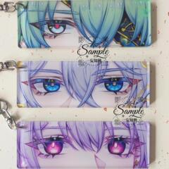 Xingtie Yadaibai Ena Keshia アイストリップ反射周辺キーホルダーアクリルスクールバッグペンダント学生ギフト