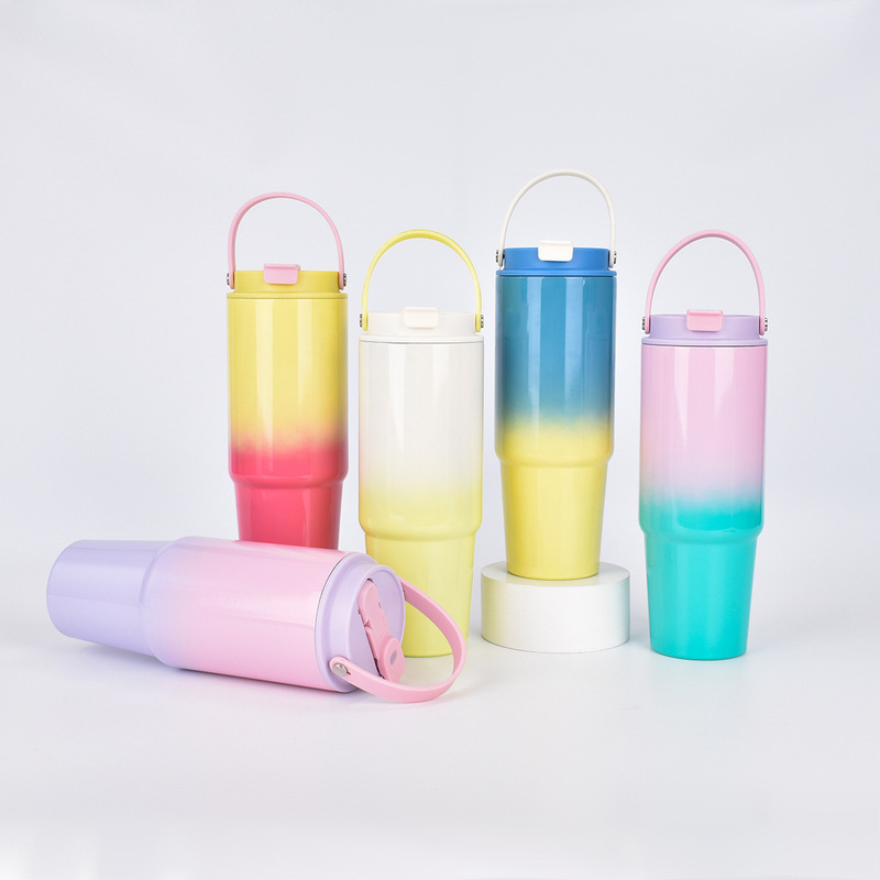 対外貿易東南アジアの新型30oz、20 oz304二層ステンレス保冷カスタムタイプの自動車カップストローカップ|undefined
